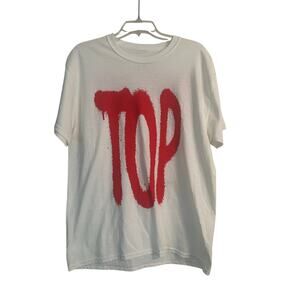 NWOT NBA Youngboy VLONE Red on White Short Sleeve Tee Shirt Size Large